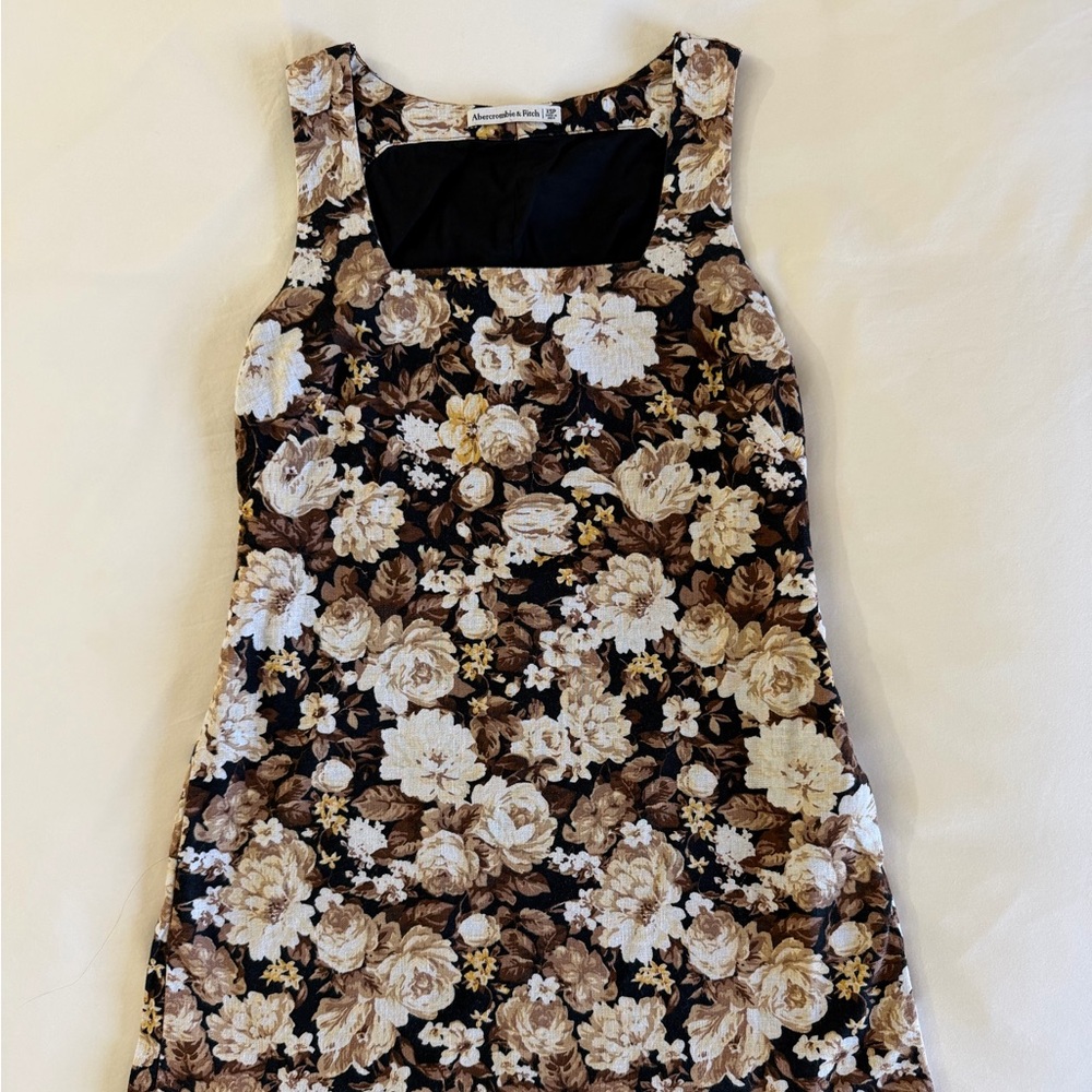 Abercrombie & Fitch Linen Floral Mini Dress Size XSP